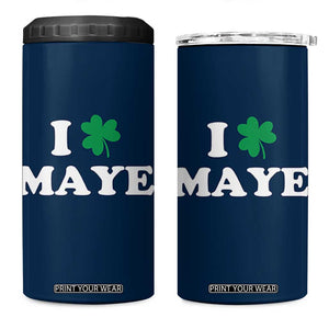 I Shamrock Maye 4 in 1 Can Cooler Tumbler St. Patrick’s Day Sports Fan Irish Twist TS02 One Size: 16 oz Navy Print Your Wear
