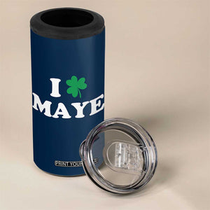 I Shamrock Maye 4 in 1 Can Cooler Tumbler St. Patrick’s Day Sports Fan Irish Twist TS02 Print Your Wear