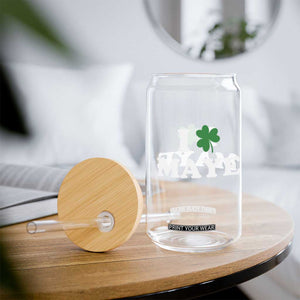 I Shamrock Maye Glass Can St. Patrick’s Day Sports Fan Irish Twist TS02 Print Your Wear