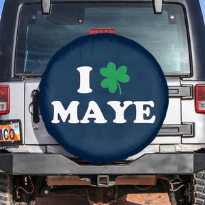 I Shamrock Maye Spare Tire Cover St. Patrick’s Day Sports Fan Irish Twist TS02 No hole Navy Print Your Wear