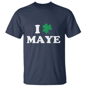 I Shamrock Maye T Shirt St. Patrick’s Day Sports Fan Irish Twist TS02 Navy Print Your Wear