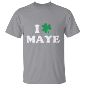 I Shamrock Maye T Shirt St. Patrick’s Day Sports Fan Irish Twist TS02 Sport Gray Print Your Wear