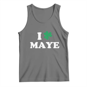 I Shamrock Maye Tank Top St. Patrick’s Day Sports Fan Irish Twist TS02 Black Heather Print Your Wear
