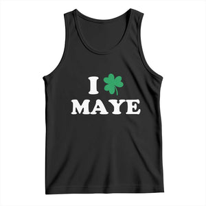 I Shamrock Maye Tank Top St. Patrick’s Day Sports Fan Irish Twist TS02 Black Print Your Wear