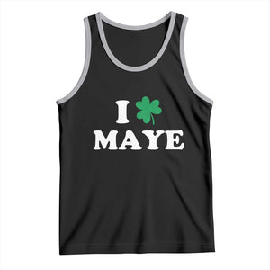 I Shamrock Maye Tank Top St. Patrick’s Day Sports Fan Irish Twist TS02 Black Athletic Heather Print Your Wear
