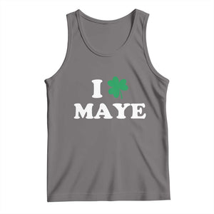 I Shamrock Maye Tank Top St. Patrick’s Day Sports Fan Irish Twist TS02 Deep Heather Print Your Wear