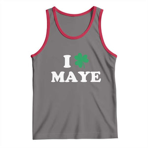 I Shamrock Maye Tank Top St. Patrick’s Day Sports Fan Irish Twist TS02 Deep Heather Red Print Your Wear