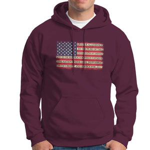 American Patriotic Hoodie I Pledge Allegiance To The Flag Of The USA One Nation Under God TS02 Maroon Printyourwear