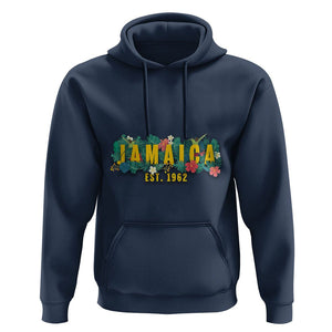 Jamaica Est 1962 Jamaican Flower Bird Travel Souvenir Hoodie TS02 Navy Print Your Wear