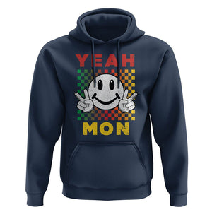 Yeah Mon Funny Caribbean Jamaican No Problem Jamaica Reggae Hoodie TS02 Navy Print Your Wear