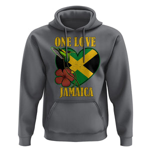 One Love Jamaica Flag Jamaican Caribbean Love Jamaica Reggae Hoodie TS02 Charcoal Print Your Wear