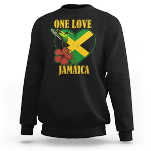 One Love Jamaica Flag Jamaican Caribbean Love Jamaica Reggae Sweatshirt TS02 Black Print Your Wear