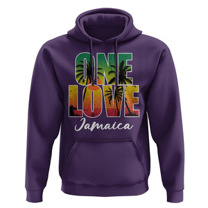 One Love Jamaica Jamaican Caribbean Vacation Jamaica Reggae Hoodie TS02 Purple Print Your Wear