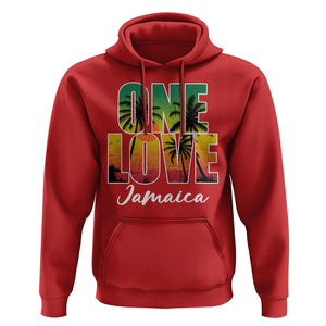 One Love Jamaica Jamaican Caribbean Vacation Jamaica Reggae Hoodie TS02 Red Print Your Wear