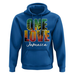 One Love Jamaica Jamaican Caribbean Vacation Jamaica Reggae Hoodie TS02 Royal Blue Print Your Wear