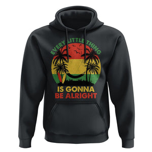 Every Little Thing Is Gonna Be Alright Retro Jamaica Reggae Hoodie TS02 Black Print Your Wear