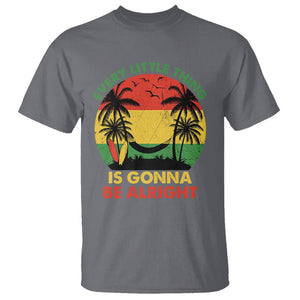 Every Little Thing Is Gonna Be Alright Retro Jamaica Reggae T Shirt TS02 Charcoal Printyourwear