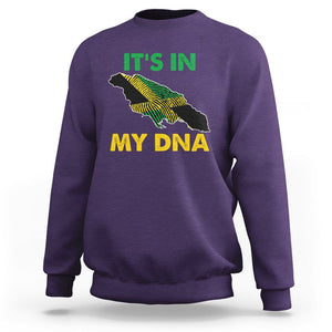 It's In My DNA Proud Jamaican Flag Map Jamaica Reggae Sweatshirt TS02 Purple Print Your Wear