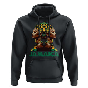 Jamaican Black Girls Melanin Queen Jamaica Flag Hair Womens Hoodie TS02 Black Print Your Wear