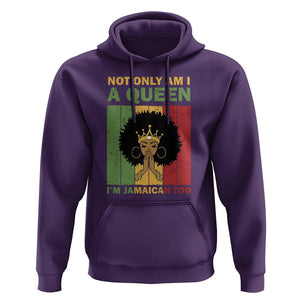 Not Only Am I A Queen I'm Jamaican Too Proud Jamaica Girl Hoodie TS02 Purple Print Your Wear