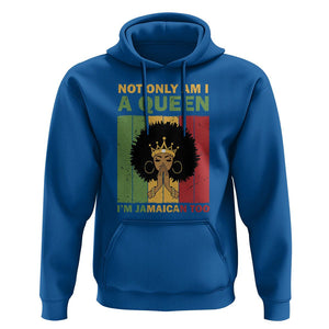 Not Only Am I A Queen I'm Jamaican Too Proud Jamaica Girl Hoodie TS02 Royal Blue Print Your Wear