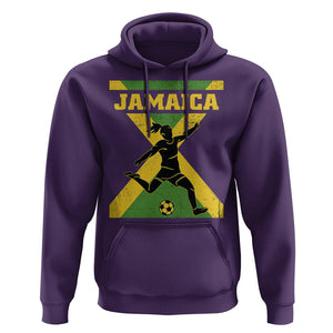 Jamaica Women Football Hoodie Jamaican Flag Girls Soccer Futbol Fan Lover TS02 Purple Print Your Wear