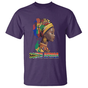 South African Women T Shirt South Africa Pride Black Africans Coloureds TS02 Purple Printyourwear