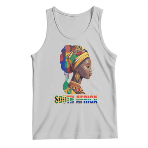 South Africa Pride Tank Top Black African Woman TS02 Ash Print Your Wear