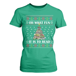 Reading Christmas T Shirt For Women Oh What Fun It Is To Read Books Xmas Tree Funny Ugly Sweater TS02 Irish Green Print Your Wear