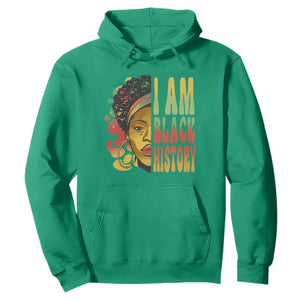 I Am Black History Month Hoodie African American Pride Black Woman TS02 Irish Green Printyourwear