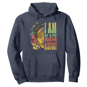 I Am Black History Month Hoodie African American Pride Black Woman TS02 Navy Printyourwear