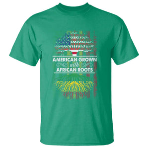 African American Pride T Shirt American Grown With African Roots African American Flag Tree TS02 Irish Green Print Your Wear