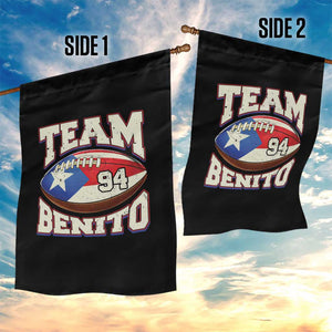 Team Benito Puerto Rico Football Pride Garden Flag Number 94 Vintage Game Day Music Artist Fan TS02 Print Your Wear