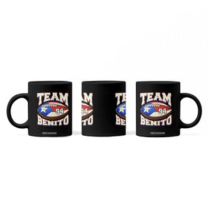 Team Benito Puerto Rico Football Pride Coffee Mug Number 94 Vintage Game Day Music Artist Fan TS02 Print Your Wear