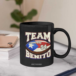 Team Benito Puerto Rico Football Pride Coffee Mug Number 94 Vintage Game Day Music Artist Fan TS02 Print Your Wear