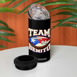 Team Benito Puerto Rico Football Pride 4 in 1 Can Cooler Tumbler Number 94 Vintage Game Day Music Artist Fan TS02 Print Your Wear