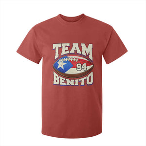 Team Benito Puerto Rico Football Pride T Shirt For Kid Number 94 Vintage Game Day Music Artist Fan TS02 Red Print Your Wear