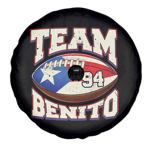 Team Benito Puerto Rico Football Pride Spare Tire Cover Number 94 Vintage Game Day Music Artist Fan TS02 Print Your Wear