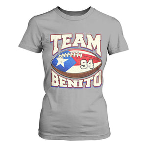 Team Benito Puerto Rico Football Pride T Shirt For Women Number 94 Vintage Game Day Music Artist Fan TS02 Sport Gray Print Your Wear