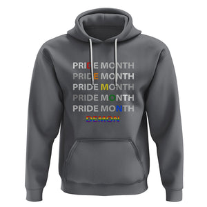 Pride Month Demon Hoodie LGBT History Month LGBTQ Support TS02 Charcoal Printyourwear