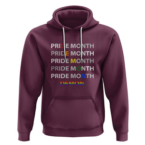 Pride Month Demon Hoodie LGBT History Month LGBTQ Support TS02 Maroon Printyourwear
