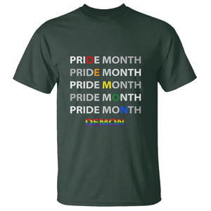 Pride Month Demon T Shirt LGBT History Month LGBTQ Support TS02 Dark Forest Green Printyourwear