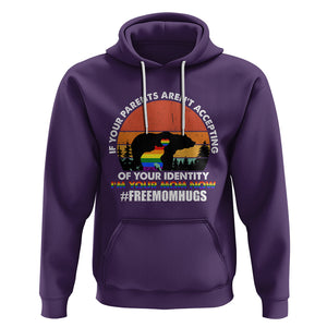 LGBT Free Hugs Support Hoodie If Your Parents Aren't Accepting I'm Your Mom Now Bears TS02 Purple Printyourwear