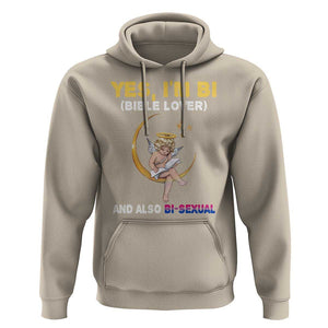 Funny Bisexual Pride Hoodie Yes I'm Bi Bible Lover And Also Bi-Sexual Pride Month TS02 Sand Print Your Wear