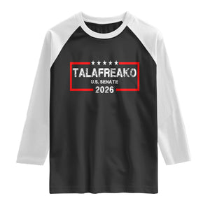 Talafreako U.S. Senate 2026 Raglan Shirt James Talarico Voter Political Supporter