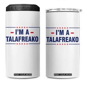 I'm A Talafreako Patriotic Voter 4 in 1 Can Cooler Tumbler James Talarico Political Supporter Stars Election Box