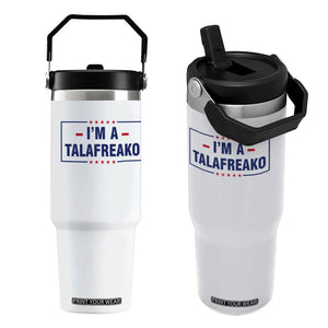 I'm A Talafreako Patriotic Voter Flip Straw Tumbler James Talarico Political Supporter Stars Election Box