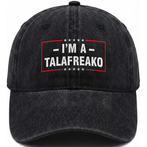 I'm A Talafreako Patriotic Voter Washed Cotton Baseball Cap James Talarico Political Supporter Election Box Graphic