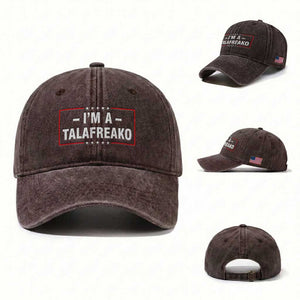 I'm A Talafreako Patriotic Voter Washed Cotton Baseball Cap James Talarico Political Supporter Election Box Graphic