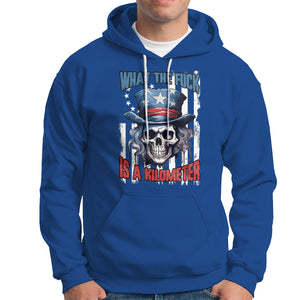 WTF What The Fuck Is A Kilometer George Washington Skull Funny Saying Hoodie TS02 Printyourwear